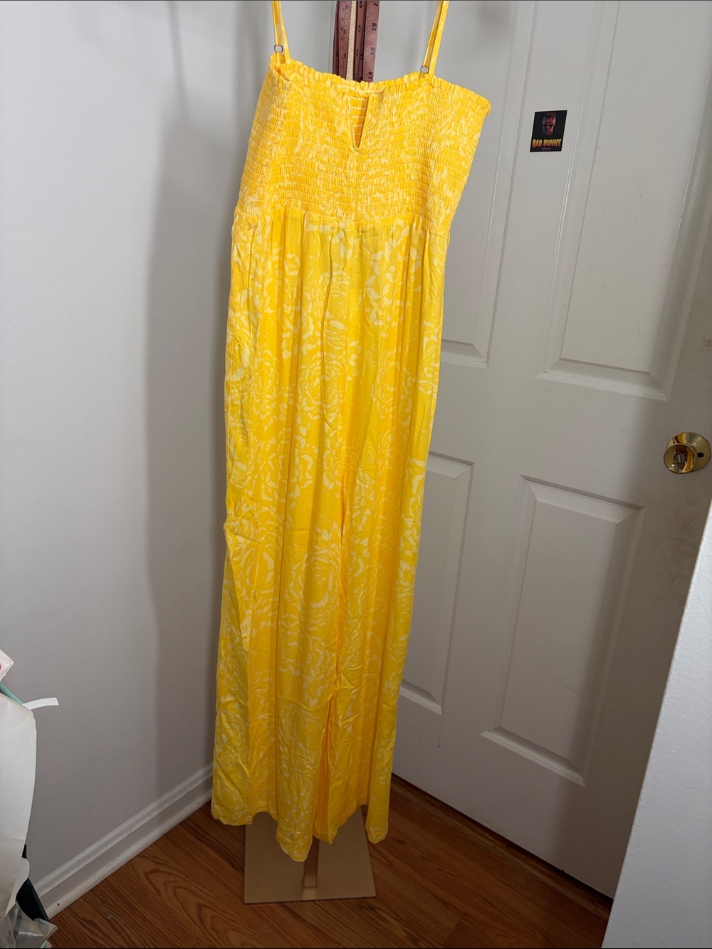 Sunny Yellow Smocked jumpsuit